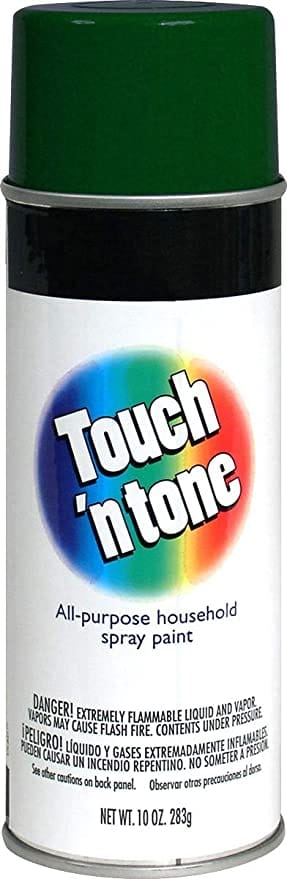 Touch N Tone Spray Paint, General Purpose, Oil Formula, Interior and Exterior Use, 20 Minutes Dry Time. Ideal for Plastic Metal, Wood, Ceramic, Concrete, Paper and More Touch N Tone Spray Paint, General Purpose, Oil Formula, Interior and Exterior Use, 20 Minutes Dry Time. Ideal for Plastic Metal, Wood, Ceramic, Concrete, Paper and More